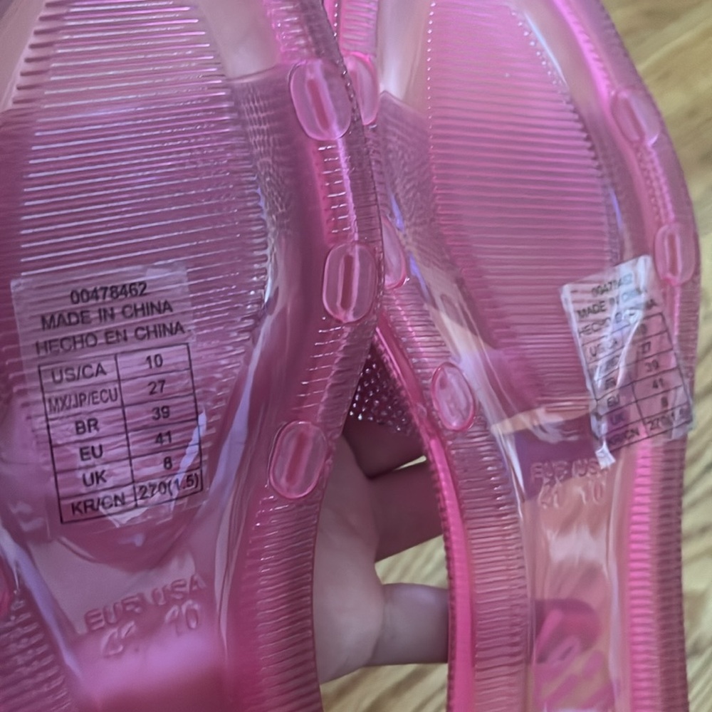 NEW Barbie Pink Glitter Sandals - Picture 6 of 6